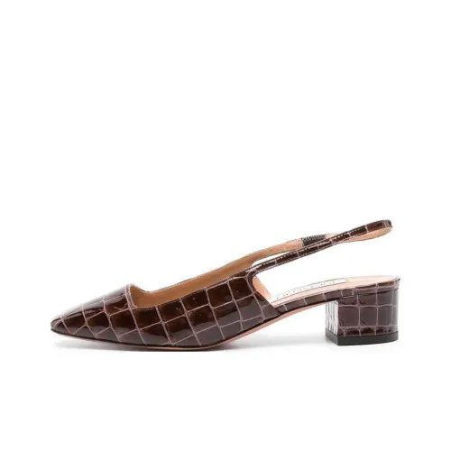 AQUAZZURA Высокие каблуки Коричневый Женские