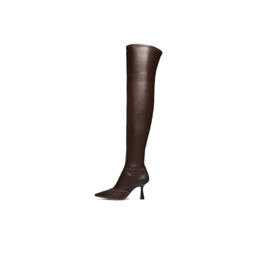 MICHAEL KORS Clara Over The Knee Boots 7,6 см Женские Коричневый