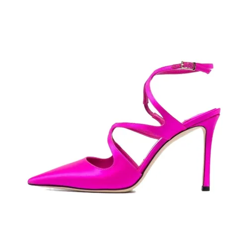 Jimmy Choo Узкий каблук Высокие каблуки 9,5 см Женские Розовый