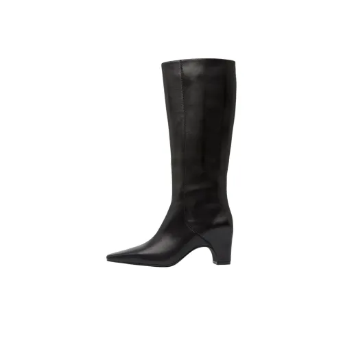 ST. AGNI Женские высокие сапоги на колено черные
