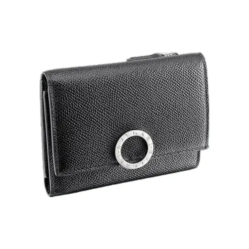 BVLGARI Кошелек из телячьей кожи унисекс черный