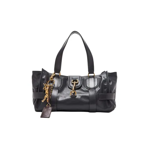 Chloe Телячья кожа Сумка на одно плечо Женская Черная