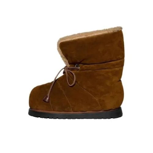 DSQUARED 2 Короткие Сноубутсы Женские Коричневые