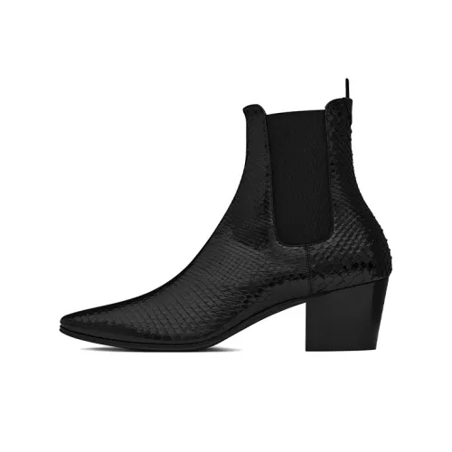 SAINT LAURENT Vassili Короткий Челси 6 см Мужской Черный