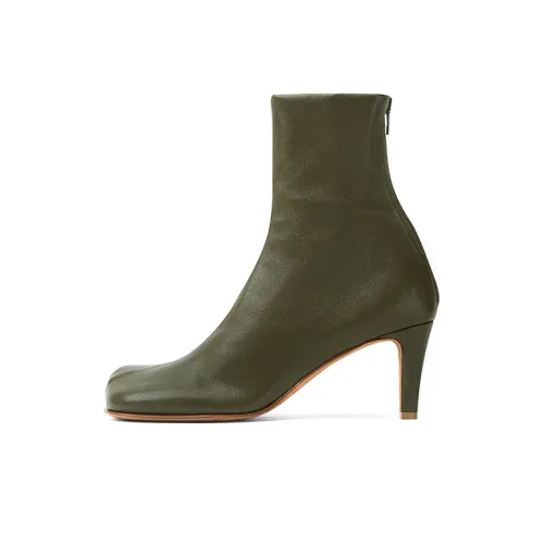 Bottega Veneta BV Bloc Ботильоны 7 см Женские Хаки