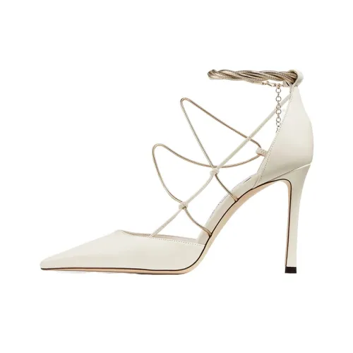 Jimmy Choo Узкий каблук Высокие каблуки 9 см Женские Латте