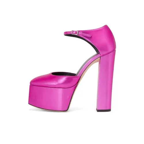 Giuseppe Zanotti GZ BEBE Грубый каблук Высокие каблуки 15 см Женские Розовый