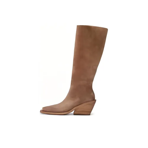 Marsèll Женские высокие сапоги на колено коричневые