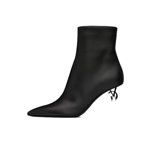 SAINT LAURENT Opyum Ботильоны 8,5 см Женские Черные