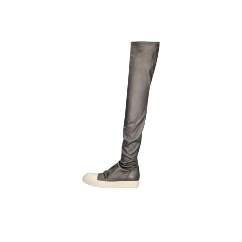 RICK OWENS Ботинки выше колена, серые, женские