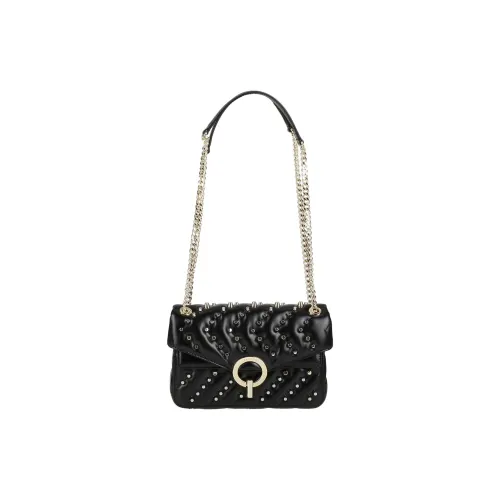 Sandro Сумка через плечо из коровьей кожи среднего размера женская черная