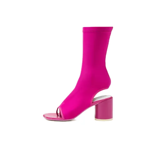 MM6 Maison Margiela Ботильоны Темно-розовые Женские