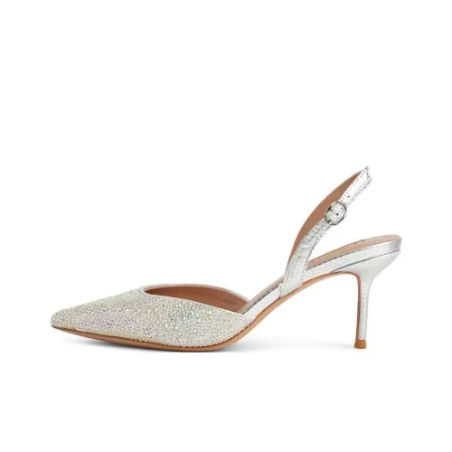 NICOLI Узкий каблук Высокие каблуки 7 см Женские Серебряные