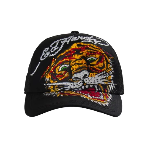 Ed Hardy Хлопковые кепки унисекс черные