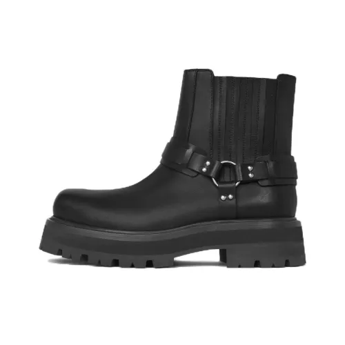 CELINE Короткий Челси Мужской Черный