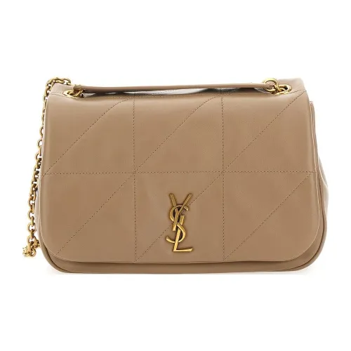 SAINT LAURENT Jamie Кожа Сумка через плечо Маленькая Женская Бежевая