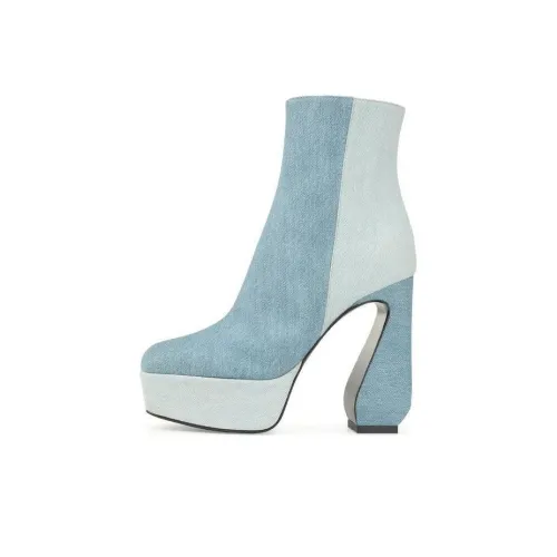 SERGIO ROSSI Ботильоны 7 см Женские Синие