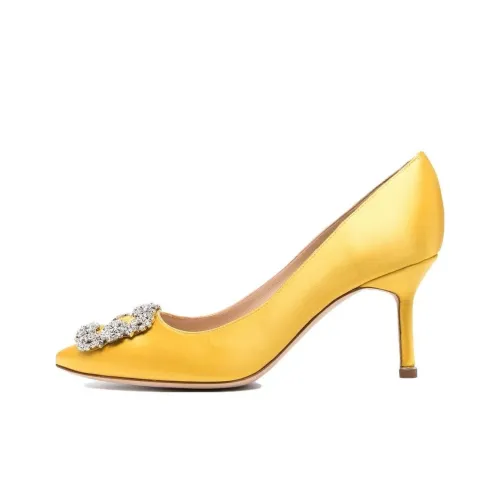 MANOLO BLAHNIK Hangisi Низкий каблук Высокий каблук Женский Желтый