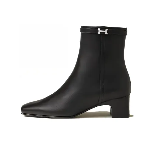 HERMES Hommage Ботильоны 5 см Женские Черные