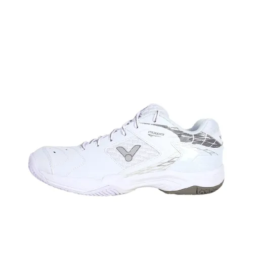 Victor 9200TD Slip устойчивый к истиранию дышащий низкий топ обувь для бадминтона унисекс белый серый