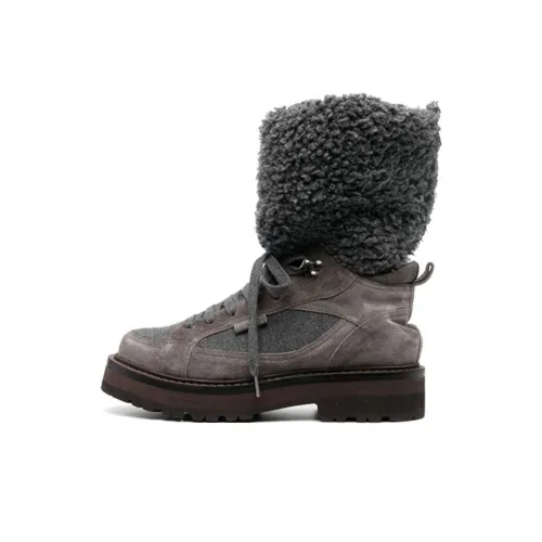 BRUNELLO CUCINELLI Ботильоны Женские Коричневый Серый