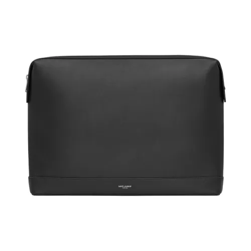 SAINT LAURENT Париж Кожа Клатч Унисекс Черный