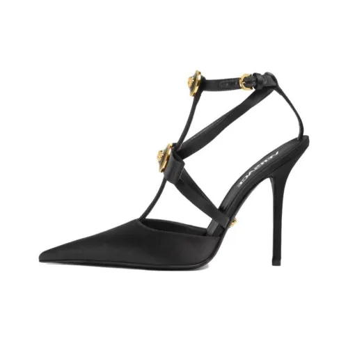 VERSACE Высокие каблуки Черный/золотой Женские