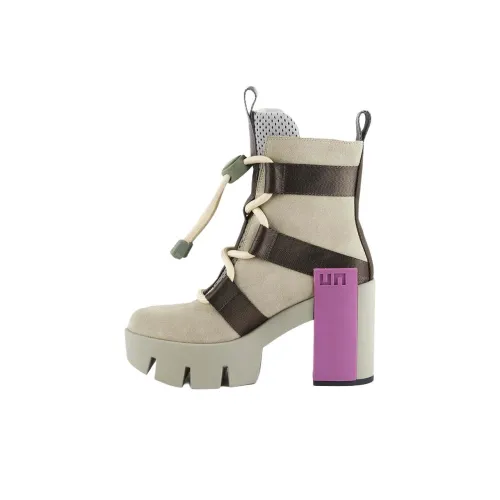 UNITED NUDE Сцепление Nomad II Ботильоны 10 см Женские Серый