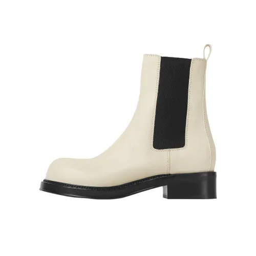 Bottega Veneta Cliff Короткий Челси Женские Слоновая кость