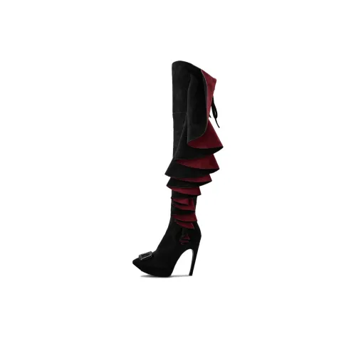Roger Vivier Ботинки выше колена, черные, женские