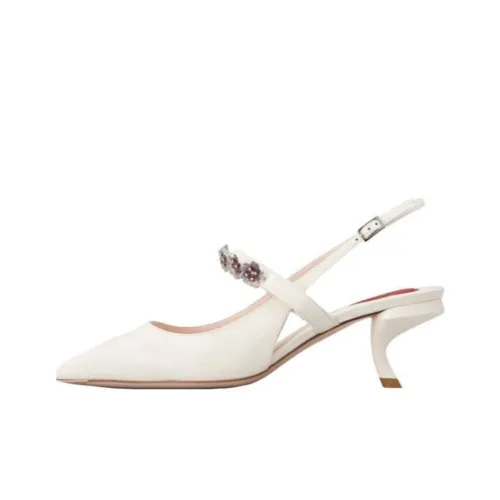 Roger Vivier Высокие каблуки Экрю Женские