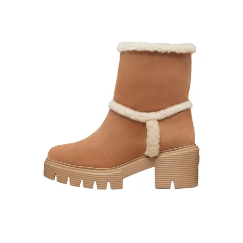 Stuart Weitzman SW Lenno Короткие Сноубутсы 6,5 см Женские Коричневые