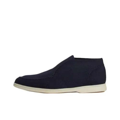 Loro Piana Ботильоны Navy Синий Мужской