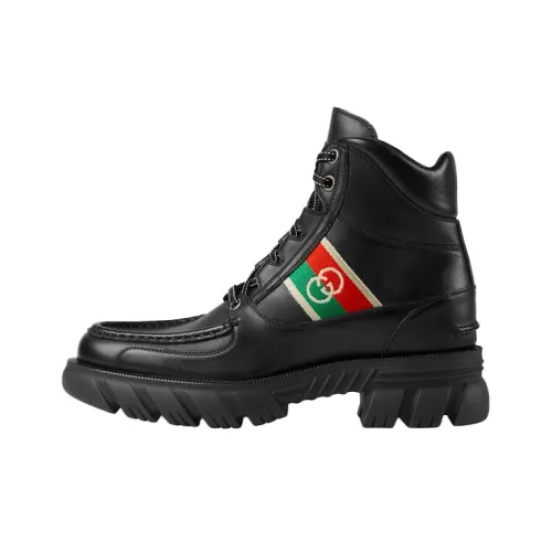 GUCCI Interlocking Мартин Boot Мужской Черный