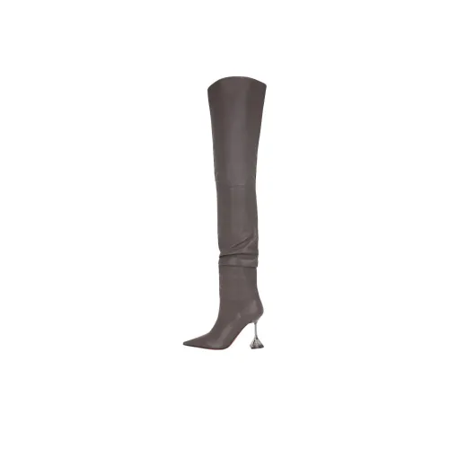 AMINA MUADDI Over The Knee Boots 9,5cm Женские Умбра
