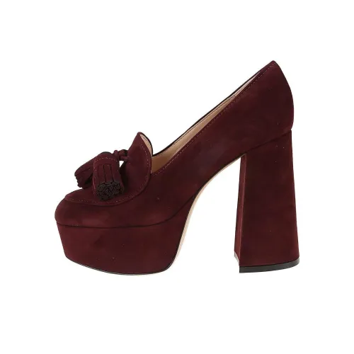GIANVITO ROSSI Высокие каблуки Бургундский Женские
