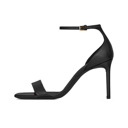 SAINT LAURENT Amber Высокие каблуки Женские Black