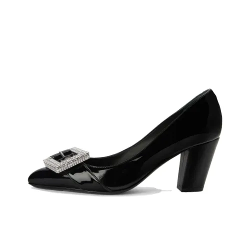 Giuseppe Zanotti GZ MISS Застежка Крупнозернистая текстура Каблук Высокие каблуки 7 см Женские Черный