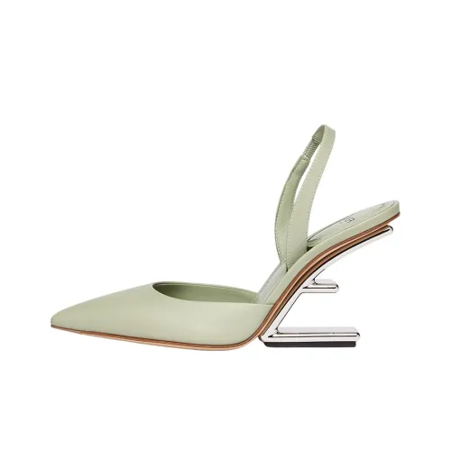 FENDI First Нестандартный каблук Высокие каблуки 9,5 см Женские Зеленый