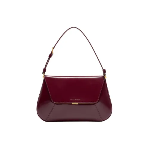 AMINA MUADDI Сумка из коровьей кожи сумка через плечо женская бордового цвета