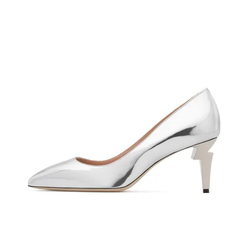 GIUSEPPE ZANOTTI Высокие каблуки Серебристые Женские