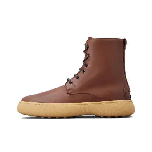 TOD'S W. г. Ботильоны Мужской Коричневый