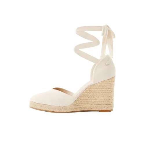 REFORMATION Camilla Клиновидный каблук Высокие каблуки 11 см Женские Белые