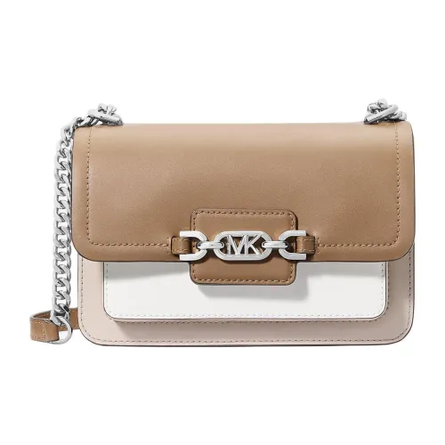 MICHAEL KORS Heather Leather Crossbody Bag Shoulder Bag Large Women's Brown Gray MICHAEL KORS Вереск Кожа Сумка через плечо Сумка на плечо Большая Женская Коричневая и Серая