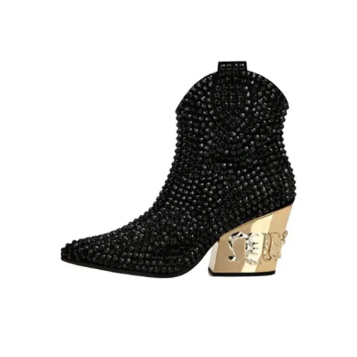 PHILIPP PLEIN Ботильоны Черные Женские