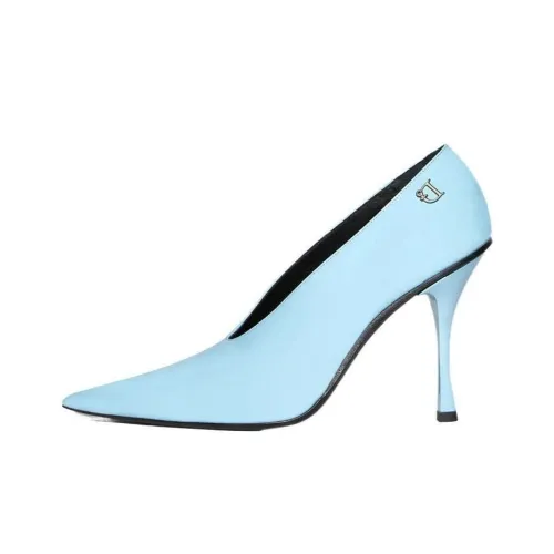 DSQUARED 2 Узкий каблук Высокие каблуки 8 см Женские Светло-синий