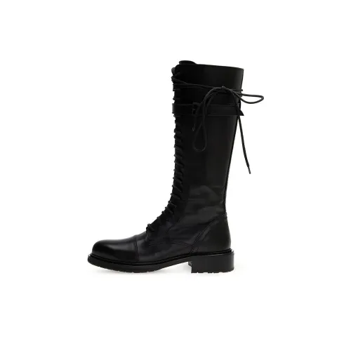 Ann Demeulemeester Женские высокие сапоги до колена черные