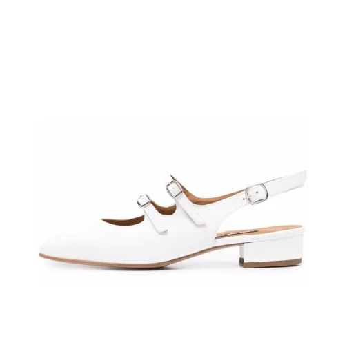 Carel Peche Коллекция Грубый каблук Высокие каблуки Женские Белые