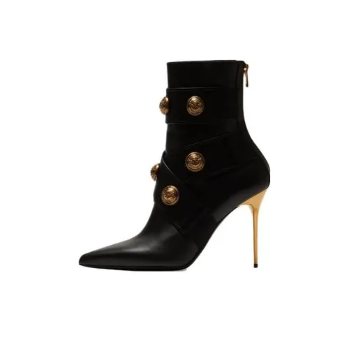 BALMAIN Balman Ботильоны 9,5 см Женские Черные