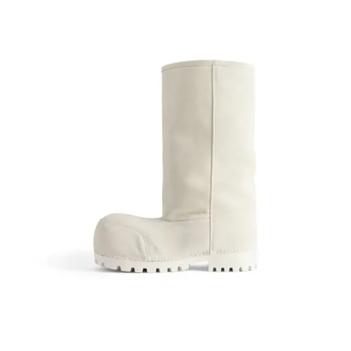 Balenciaga Alaska Fur FW24 Лыжная одежда Коллекция Высокие ботинки для снега Женские Белые